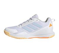 adidas Mujer Novaflight 2 Indoor Shoes, FTWR White/Crystal Sky/Ice Tangerine, 41 1/3 EU