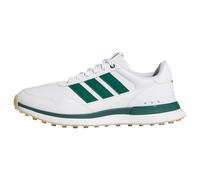 adidas Hombre S2G 26 Leather Spikeless Golf Shoe, FTWR White/Collegiate Green/Gum 3, 47 1/3 EU