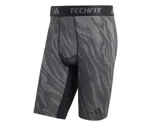 ADIDAS PERFORMANCE Calzoncillo deportivo 'Techfit AOP Shorts' gris / negro M EUR