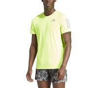 Adidas Performance Camiseta de cuello redondo Own the Run. Color amarillo fluo