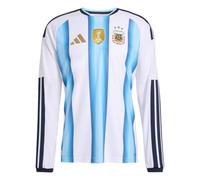 ADIDAS PERFORMANCE Camiseta de fútbol 'Argentina 26 Home Authentic Long Sleeve' azul claro / mostaza / negro / blanco M azul claro / mostaza / negro / blanco