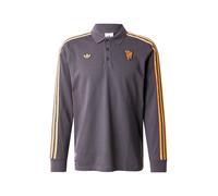 ADIDAS PERFORMANCE Camiseta de fútbol 'Manchester United Terrace Icons Long Sleeve Polo' naranja oscuro / negro L naranja oscuro / negro