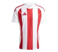 adidas Uomo Striped 24 Jersey, White/Team Power Red 2, XXL