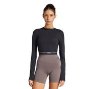 Camiseta crop de manga larga para mujer adidas Hyperglam L Female