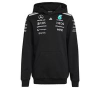 adidas Unisex niños Mercedes - Amg Petronas Formula 1 Team Driver Hood Sweatshirt, Black, 13-14 Years