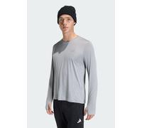adidas Uomo adi365 Running Essentials Long Sleeve, Medium Grey Heather, XL