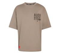 adidas Men's Camiseta Estampada Audi Formula One Team Elevated II SS, Simple Brown/Hi-Res Red