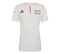 adidas Hombre Audi Revolut Formula One Team 2026 Engineers & Marketing Polo Short Sleeve Shirt, Chalk Pearl/Iron Met., S