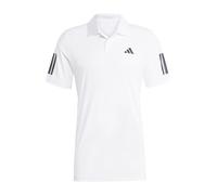 adidas Uomo Club Tennis 3-Stripes Polo Shirt, White, L