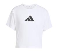 adidas Donna Workout Essentials Big Performance Logo Training T-Shirt, White, XS