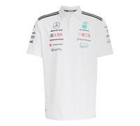 Adidas Hombre Mercedes - AMG Petronas Formula One Team Team Polo White Men, White Melange/Black, 3XL