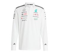 ADIDAS PERFORMANCE Camiseta funcional 'MERCEDES - AMG PETRONAS FORMULA ONE TEAM POLO LONG' blanco XXLxTallas normales blanco