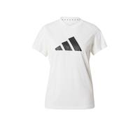 adidas Mujer Train Essentials Big Performance Logo Training tee, White/Black, L
