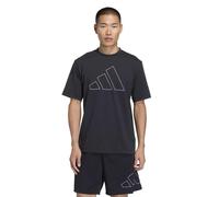 Camiseta de Fitness adidas We Fr Big Logo Hombre Negro XS