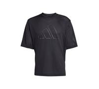 ADIDAS PERFORMANCE Camiseta funcional negro / plata L negro / plata