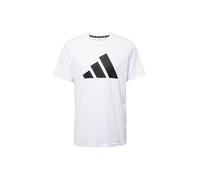 Adidas - Camiseta Training Essentials Logo, Hombre, White-Black, S
