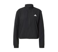 adidas Mujer Train Essentials 3-Stripes Woven Warm Up Sweatshirt, Black/White, XS