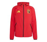 ADIDAS PERFORMANCE Chaqueta de entretiempo 'Belgium Tiro Travel Full Zip' amarillo / rojo / negro L amarillo / rojo / negro