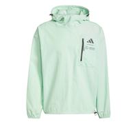 Adidas Hombre Mercedes - AMG Petronas Formula One Team Premium Woven Wind Breaker Men, Frozen Green/Grey strata, XS