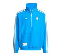 ADIDAS PERFORMANCE Chaqueta deportiva 'Real Madrid Terrace Icons Half-Zip' azul oscuro / amarillo / blanco L azul oscuro / amarillo / blanco