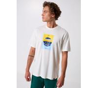 Adidas Hombre Another Bucket Graphic T-Shirt, Off White, XL