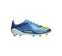 Adidas - Bota de fútbol F50 Messi Elite FG, Unisex, Team Royal blue-Solar Yellow-Semi Blue Burst, 10,5 UK