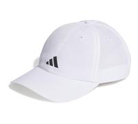 adidas Unisex adulto Running Essentials AEROREADY Six-Panel Baseball Cap, White / Matte Silver, S