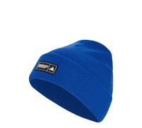adidas Unisex Adulto Essentials Label Beanie Cuffed Hat, Team Royal Blue/White, L-XL