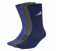 Adidas Performance Lote de 3 pares de calcetines altos. Color Azul + gris + marino