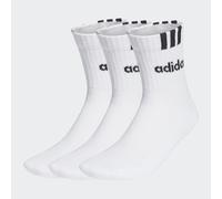 Adidas Performance Lote de 3 pares de calcetines altos. Color blanco + blanco + blanco