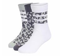 Adidas Performance Lote de 3 pares de calcetines altos. Color Leopardo