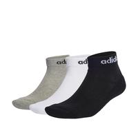 Calcetines adidas Linear Ankle 3P Brgrin/Blanco/Negro 43 - 45