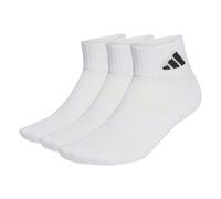 adidas Unisex adulto Cushioned Sportswear Ankle Socks 3 Pair Pack, white/white/black, 42-45