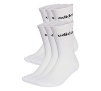 Adidas Performance Lote de 6 pares de calcetines altos. Color blanco + blanco + blanco