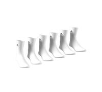 Adidas Performance Lote de 6 pares de calcetines altos. Talla L. Color Blanco