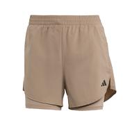 ADIDAS PERFORMANCE Pantalón deportivo 'Made For Training' marrón claro / negro Sxregular marrón claro / negro