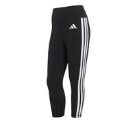 adidas Donna Optime Essentials Workout 3-Stripes 3/4 Leggings, black/white, XL