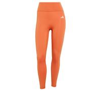 ADIDAS PERFORMANCE Pantalón deportivo 'Optimé Essentials No Front Rise Seam 7/8' naranja / blanco M-Lxregular naranja / blanco