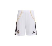 Adidas - Pantalón corto Real Madrid Primera Equipación 2025-2026 Niño, Unisex, White, 164 cm