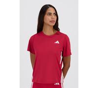 adidas Donna Train Essentials 3-Stripes Workout T-Shirt, Active Maroon/White, S