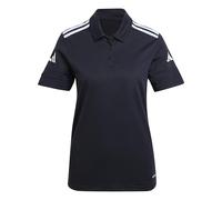 adidas Mujer Squadra25 Cotton Polo Shirt, Black/White, S