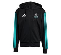 adidas Hombre Mercedes - Amg Petronas Formula 1 Team DNA Full Zip Hoody Sweatshirt, Black/Semi Mint Rush, XL