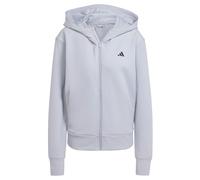 adidas Women's Chaqueta con Capucha Designed 4 Training, Halo Silver, XS