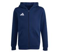 adidas Unisex niños Entrada26 Full Zip Hoodie Kids Sweatshirt, Team Navy Blue 2/White, 13-14 Years