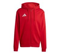adidas Hombre Entrada26 Full Zip Hoodie Sweatshirt, Team Power Red 2/White, L