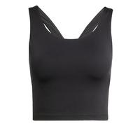 adidas Donna All Me Medium Support Bra Tank, Black, S