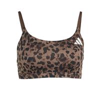 adidas Optime Essentials 3-Stripes Leopard Light Support Sujetador Deportivo Mujer (Pack de 1)
