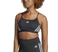 Adidas Performance Sujetador top deportivo, sujeción ligera. Color Negro/Blanco