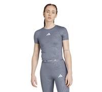 Adidas Performance Techfit Printed T-shirt Onix Talla: M | Tops Deportivos Outlet | Mujer