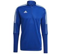 Adidas Tiro21 TR Top Sweatshirt, Mens, Azurea, XS